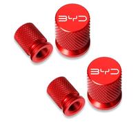 Loujyou 4 Piezas Aleación de Aluminio Válvula de neumático Resistente al Agua y al Polvo para BYD Autopartes,C