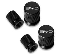 Loujyou 4 Piezas Aleación de Aluminio Válvula de neumático Resistente al Agua y al Polvo para BYD Autopartes,A