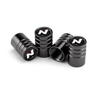 Loujyou 4 Piezas Aleación de Aluminio Válvula de neumático Resistente al Agua y al Polvo para Hyundai N Line i10 i20 i30 Sonata Tucson,A