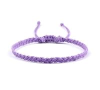 LOUKEKE 3 piezas/set Pulsera trenzada clásica hecha a mano con hilo encerado de color puro, joyería ajustable, regalos