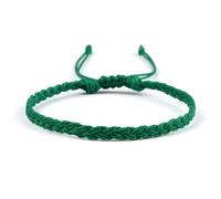 LOUKEKE 3 piezas/set Pulsera trenzada clásica hecha a mano con hilo encerado de color puro, joyería ajustable, regalos