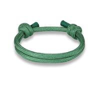 LOUKEKE 5 piezas Pulsera de supervivencia de cuerda de algodón ajustable 16-25 cm Pulseras de dijes con patrón de ancla de corazón con cordones