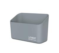 loukin Portalápices Magnético para Rotuladores, Organizador para Control Remoto o Marcadores de Borrado en Seco, Caja de Almacenamiento Magnética para Pizarra Blanca o Nevera (Gris)