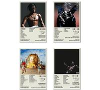 Louliex Scot Utopia Album Cover Limited Edition Posters (Set of 4) Unframed 8in x 12in(20x30cm) Paper Poster Bedroom Decor Office Room Decor Gift