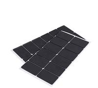 LouMaxx Almohadillas antideslizantes autoadhesivas, 24 topes antideslizantes para muebles, negro, 35 x 55 mm, con agarre extra fuerte