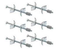 LouMaxx - Conector para muebles, 100 mm 6 unids. - Junta de encimera de cocina - Tornillos montaje de muebles - Herraje de montaje - Solución segura y estable