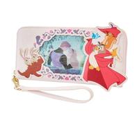 Loungefly 0671803459663 - Cartera de Disney Lenticular Belle au Bois Durmant Sleeping Beauty Princess, Rosa