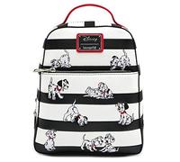 Loungefly 101 Dálmatas Dalmatians Mujer Mini Mochilas negro-blanco, Semi piel,