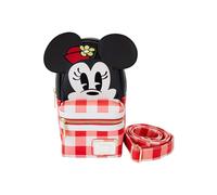 Loungefly Disney Minnie Mouse - Portavasos bandolera Minnie Mouse, Negro -, Standard