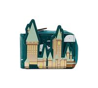 Loungefly Accordion Wallet, Cartera con Cremallera Harry Potter Golden Hogwart Unisex Adulto, Multicolor, Talla única