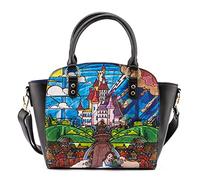 LOUNGEFLY- Bolso Bandolera Castillo La Bella y La Bestia Disney Juguete, Multicolor (132473)