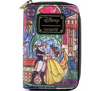 LOUNGEFLY- Cartera Castillo La Bella y La Bestia Disney 26cm Estuches, Multicolor (132472)
