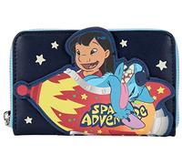 Loungefly, Cartera con Cremallera Aventura Espacial de Lilo & Stitch