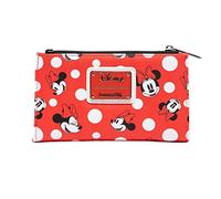Loungefly Cartera Disney Minnie Mouse de Lunares Rojos con Cremallera para Mujer
