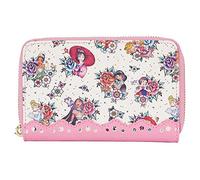 Loungefly Cartera Disney Princesas Tatuajes AOP Zip Around Wallet