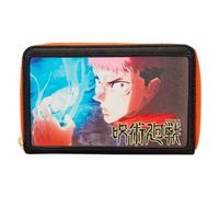 Loungefly Jujutsu Kaisen Yuji Itadori - Cartera con cremallera alrededor, Multi, Cartera con cremallera