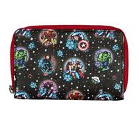 Loungefly Cartera monedero Funko Marvel Avengers Tattoo – cierre perimetral, diseño floral