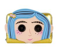 Loungefly Coraline 15th Anniversary Laika Doll Cosplay Cartera con Cremallera Alrededor, Multicolor