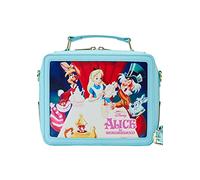 Loungefly Disney Alicia en el País de las Maravillas - Bolsa cruzada clásica para almuerzo, multicolor, talla única
