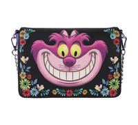 Loungefly Disney Alicia En El País De Las Maravillas Gato De Cheshire Floral Bolso Bandolera para mujer