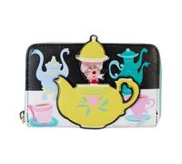 Loungefly Disney Alicia In Wonderland Unbirthday Zip Around Wallet, Negro/Charcoal, OneSize, Casual