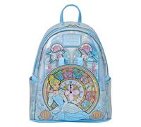 Loungefly Disney: Cinderalla Stained Glass Collection Mini Backpack - Disney Princesses - Exclusiva Amazon - Bolso Coleccionable - Idea de Regalo - Mercancia Oficial - para Chicos, Chicas