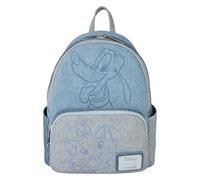 Loungefly Disney Dogs & Cats - Mini mochila de mezclilla sintética, Multicolor, Mini