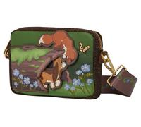 Loungefly Disney: El zorro y el perro - Tod & Copper - Bolso bandolera - Bolsa de moneda desmontable con encanto - Bolsas coleccionables