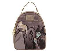 Loungefly Disney la Bella Durmiente y Maléfica con Rueda Giratoria - Mini Mochila