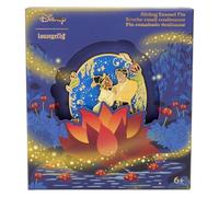 Loungefly Disney La princesa y la rana 15 aniversario 3 pines de caja de coleccionista, talla única, Metal