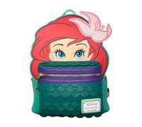 Loungefly Disney La Sirenita Ariel Cosplay - Bolso de hombro con doble correa para mujer, Verde, Medium