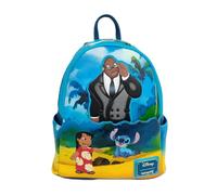 Loungefly Disney Lilo and Stitch - Mini mochila Cobra Bubbles Beach Scene con doble correa
