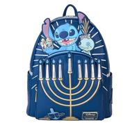 Loungefly disney lilo & stitch - mini mochila iluminada con puntada de