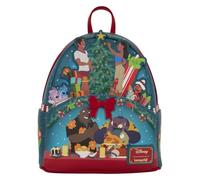 Loungefly Disney Lilo & Stitch - Ohana Holiday Light-Up - Mini Mochila | Bolso oficial coleccionable