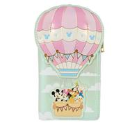 Loungefly Disney Mickey, Minnie, Pato Donald y Goofy en Globo Aerostático - Cartera con Solapa, Multicolor
