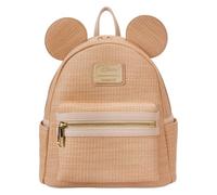 Loungefly Disney Mickey Mouse Woven Texture Mini mochila, marrón, mini, marrón