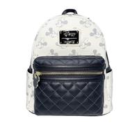 Loungefly Disney Mickey y Minnie Mouse Allover Debossed - Sudadera con capucha para mujer, color azul marino