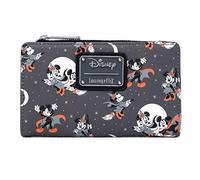 Loungefly Disney Mickey y Minnie Mouse - Cartera con Solapa para Halloween