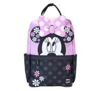 Loungefly Disney Minnie Floral Rock The Dots - Mochila de nailon de tamaño completo, Multicolor, talla única