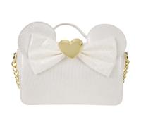 Loungefly Disney Minnie Mouse - Bolso Bandolera de Boda con Encaje Iridiscente - Idea de Regalo - Mercancia Oficial - Bolsa Cruzada para Mujer