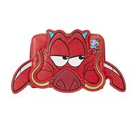 Loungefly Disney Mulan 25 aniversario Mushu Glitter Cosplay Cartera con cremallera, Multi, Talla nica, Cartera