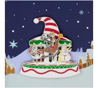 Loungefly disney nbc christmas town carrusel deslizante de 7,6 cm