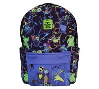 Loungefly Disney Pesadilla Antes de Navidad Neon Glow in the Dark Mochila de Nylon
