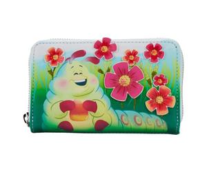 Loungefly Disney Pixar A Bugs Life Earth Day - Cartera con cremallera para mujer, Multicolor, talla única