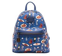 Loungefly Disney Pixar Ratatouille Remy and Emile Allover Print - Bolso de hombro para mujer, doble correa, multicolor