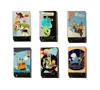 Loungefly - Disney Pixar - VHS Tapes - Mystery Enamel Pin - 1 Of 6 To Collect - Styles Vary - Wall-E - Blind Box - Pins de Esmalte - Broche Coleccionable - para Mochilas Y Bolsos - Idea de Regalo