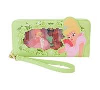 Loungefly Disney Princess and The Frog Tiana - Cartera lenticular con Cremallera Alrededor para niños, Multicolor, Black, Contemporáneo