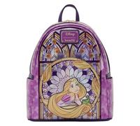 Loungefly Disney: Rapunzel Stained Glass Collection Mini Backpack - Disney Princesses - Exclusiva Amazon - Bolso Coleccionable - Idea de Regalo - Mercancia Oficial - para Chicos, Chicas