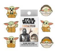 Caja sorpresa pin sello loungefly funko disney star wars the mandalorian grogu baby yoda mistery box