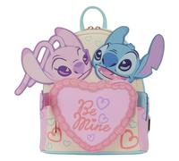 Loungefly disney stitch & angel be mine mini mochila - mercancía ofic